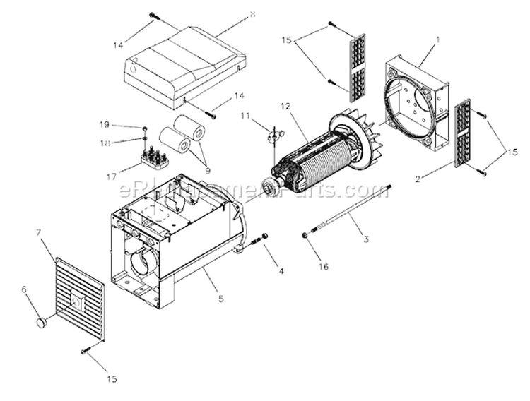 Page A Diagram and Parts List for 1810-0  Briggs and Stratton Generator